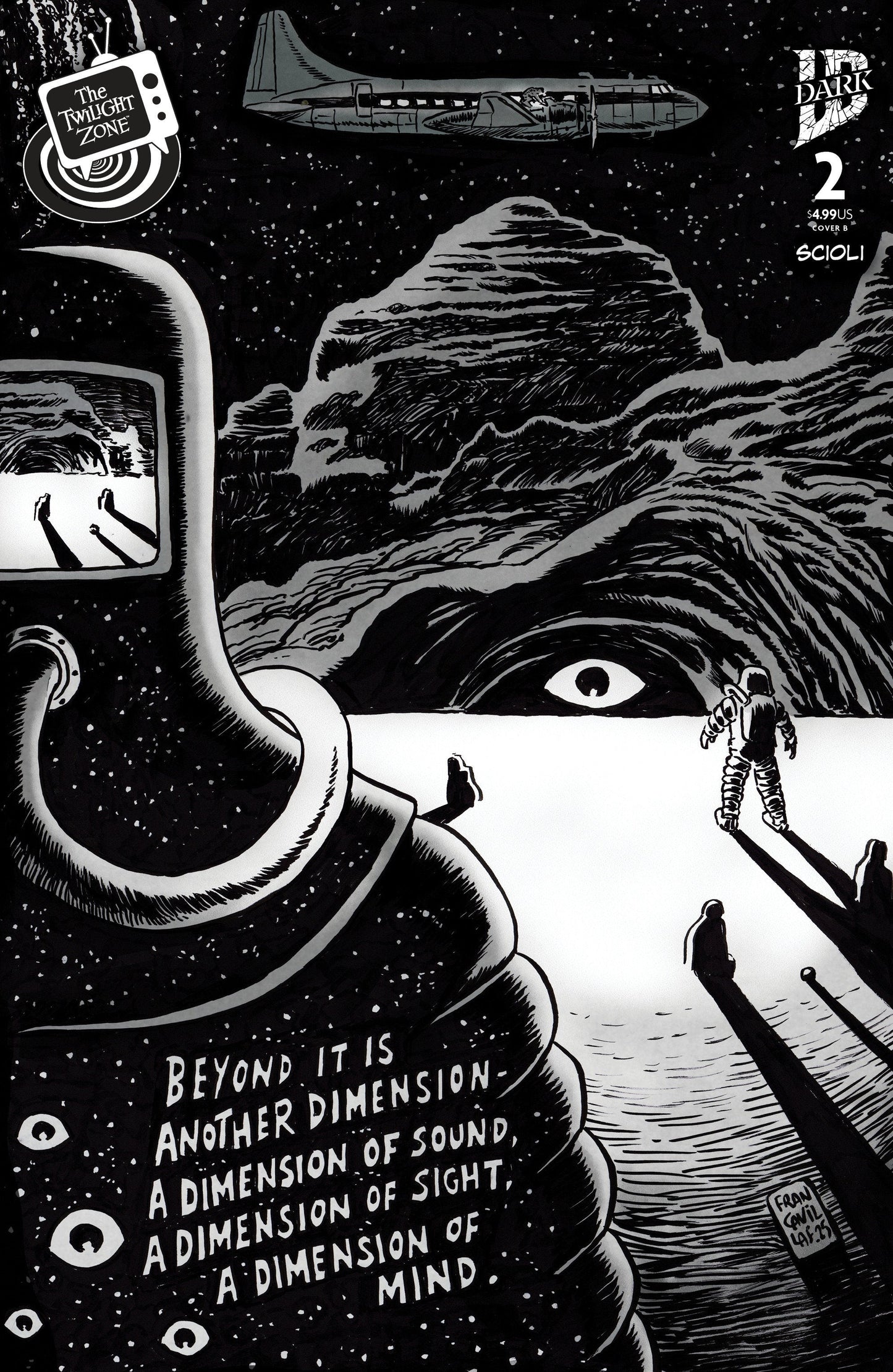 The Twilight Zone #2 Variant B (Francavilla Connecting Cover) IDW Publishing