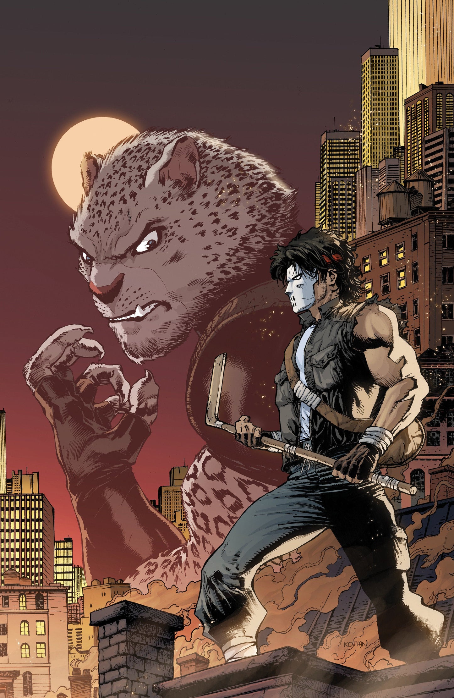 Teenage Mutant Ninja Turtles: Casey Jones #4 Variant RI (25) (Kotian Full Art) 1:25 IDW Publishing