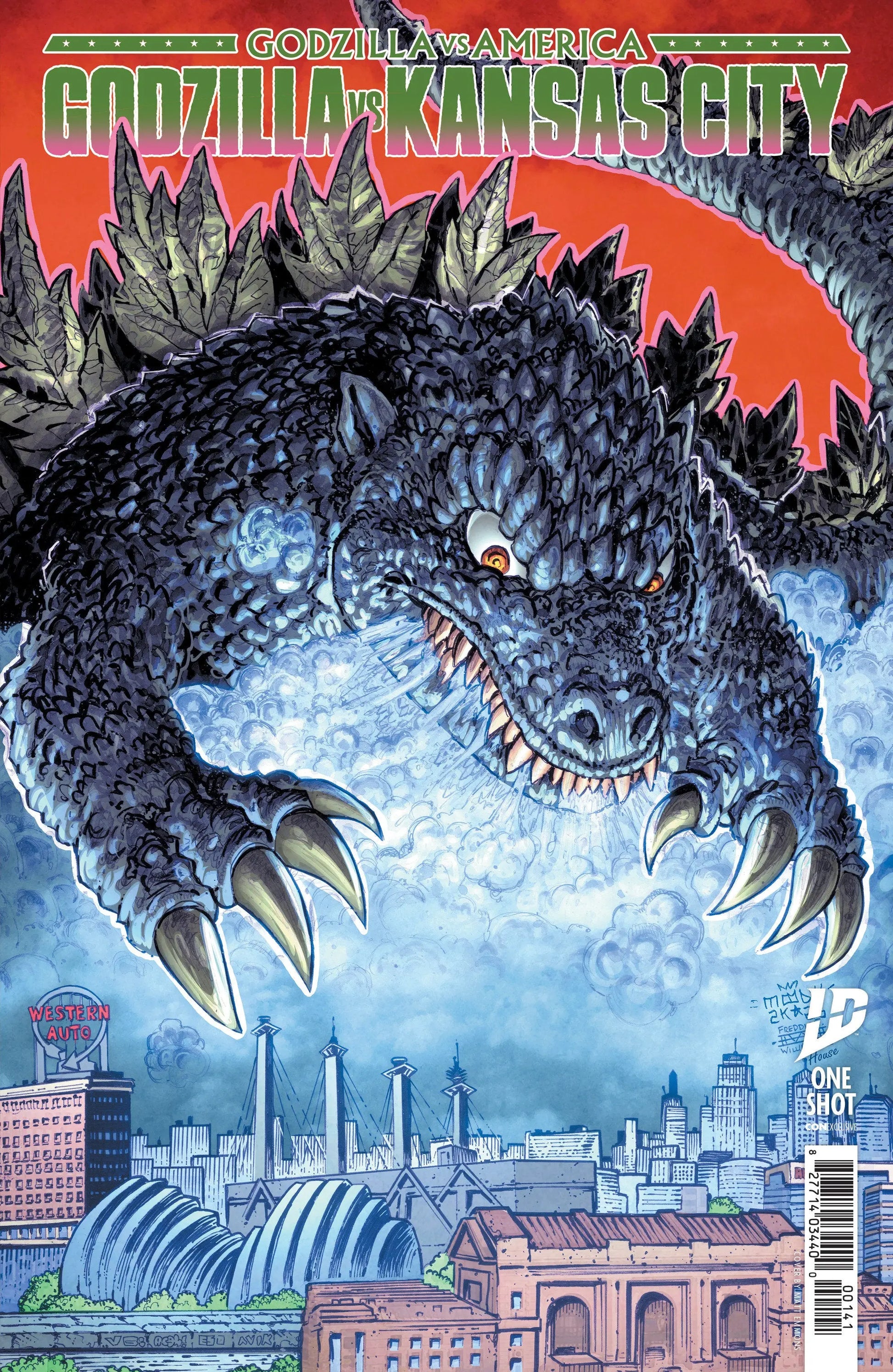 Godzilla Vs. America: Kansas City Variant B (Moody & Williams II) IDW Publishing