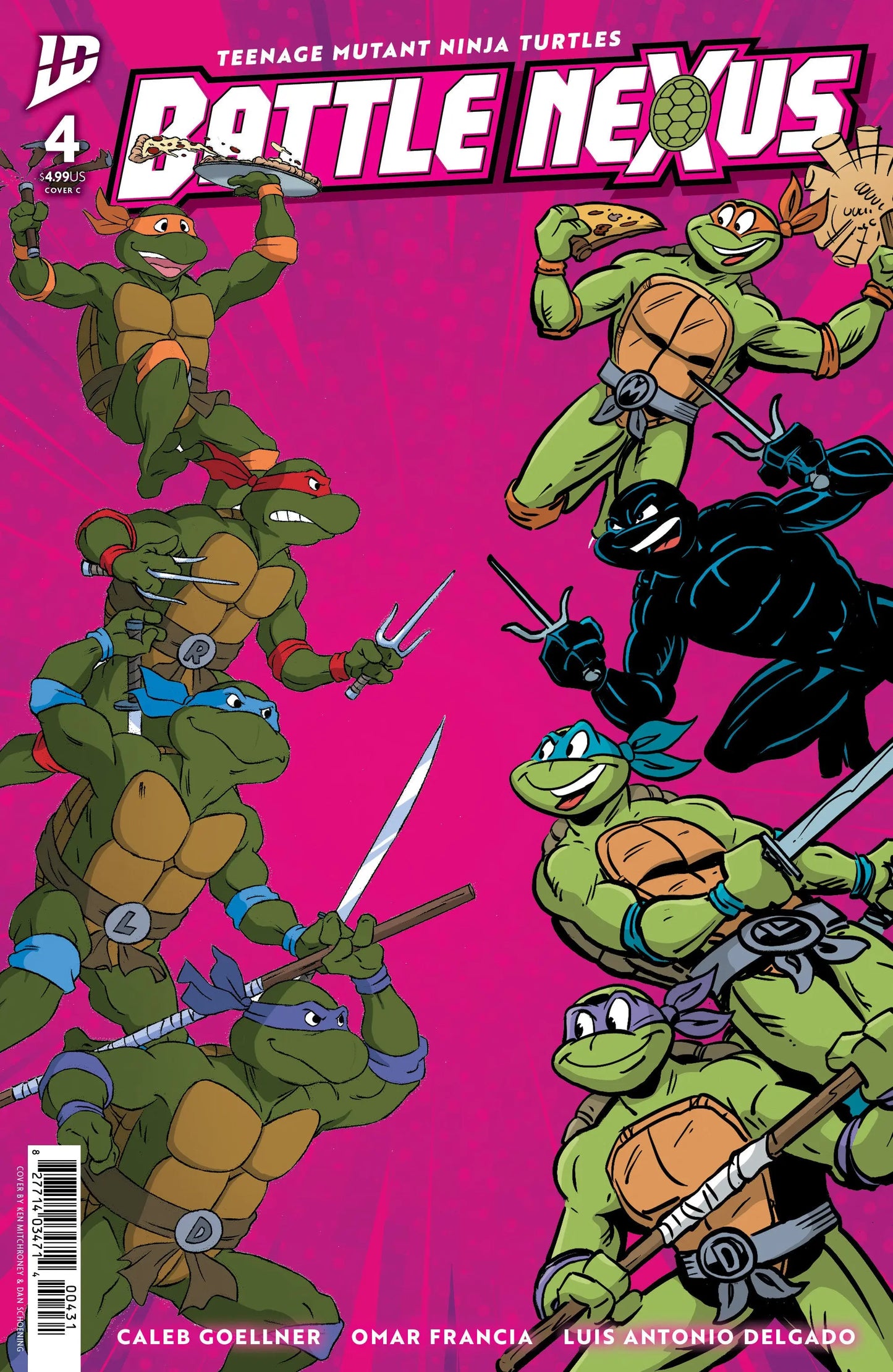 Teenage Mutant Ninja Turtles: Battle Nexus #4 Variant C (Mitchroney & Schoening) IDW Publishing