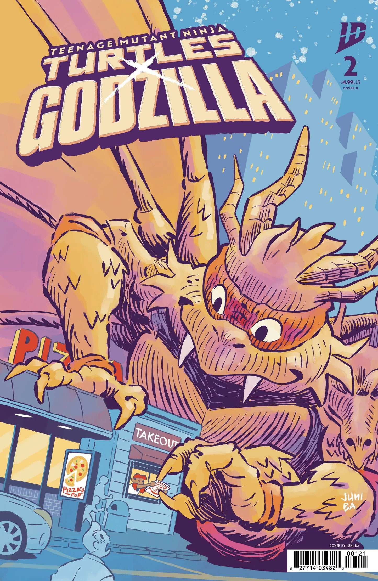 Teenage Mutant Ninja Turtles x Godzilla #2 Variant B (Ba) IDW Publishing