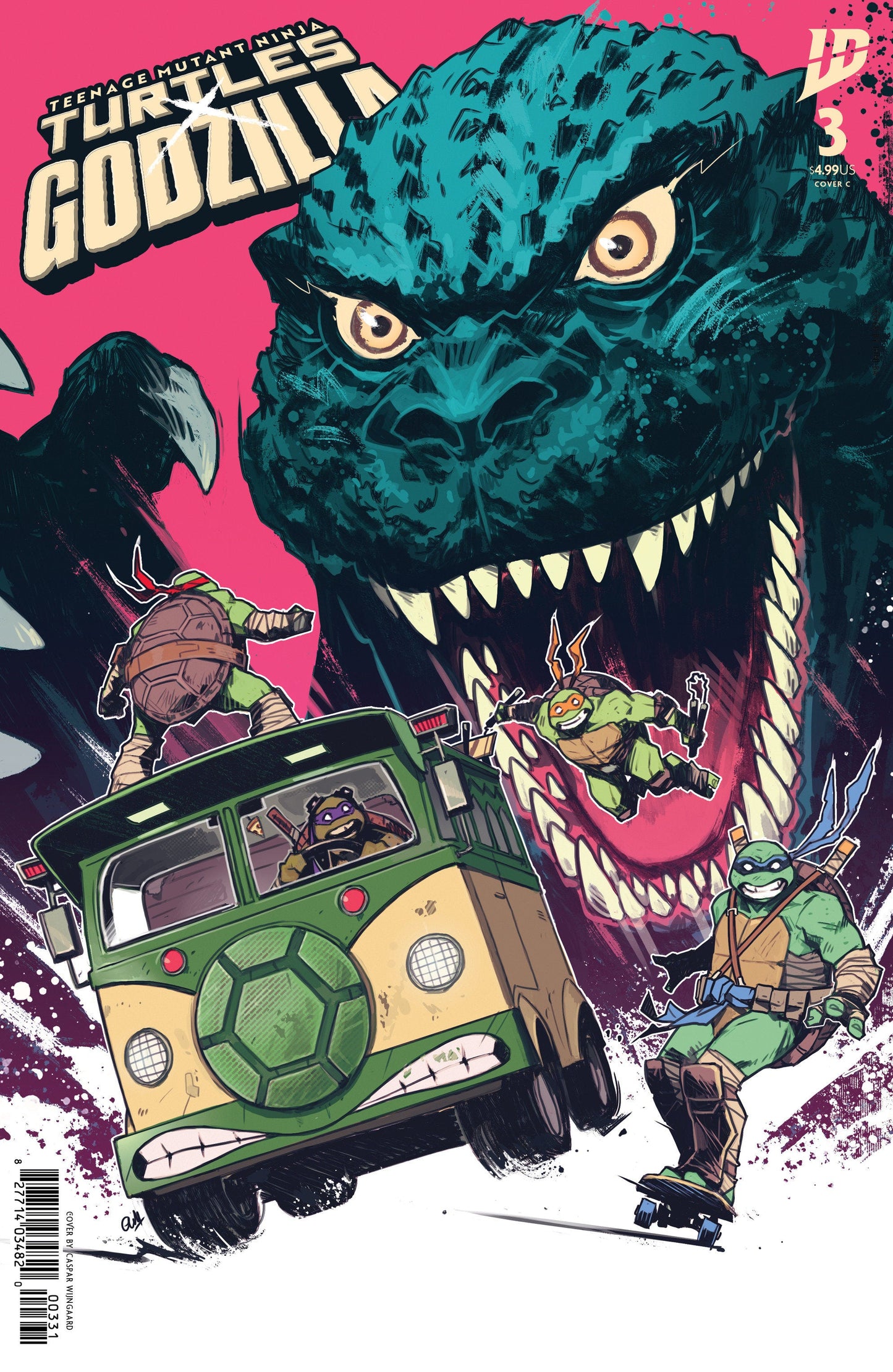 Teenage Mutant Ninja Turtles x Godzilla #3 Variant C (Wijngaard) IDW Publishing
