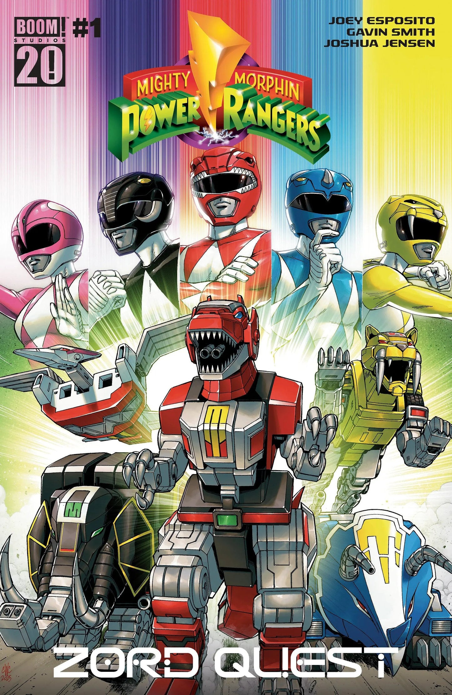 Mighty Morphin Power Rangers: Zord Quest #1 B Variant (Dressed, Coller) Boom Entertainment