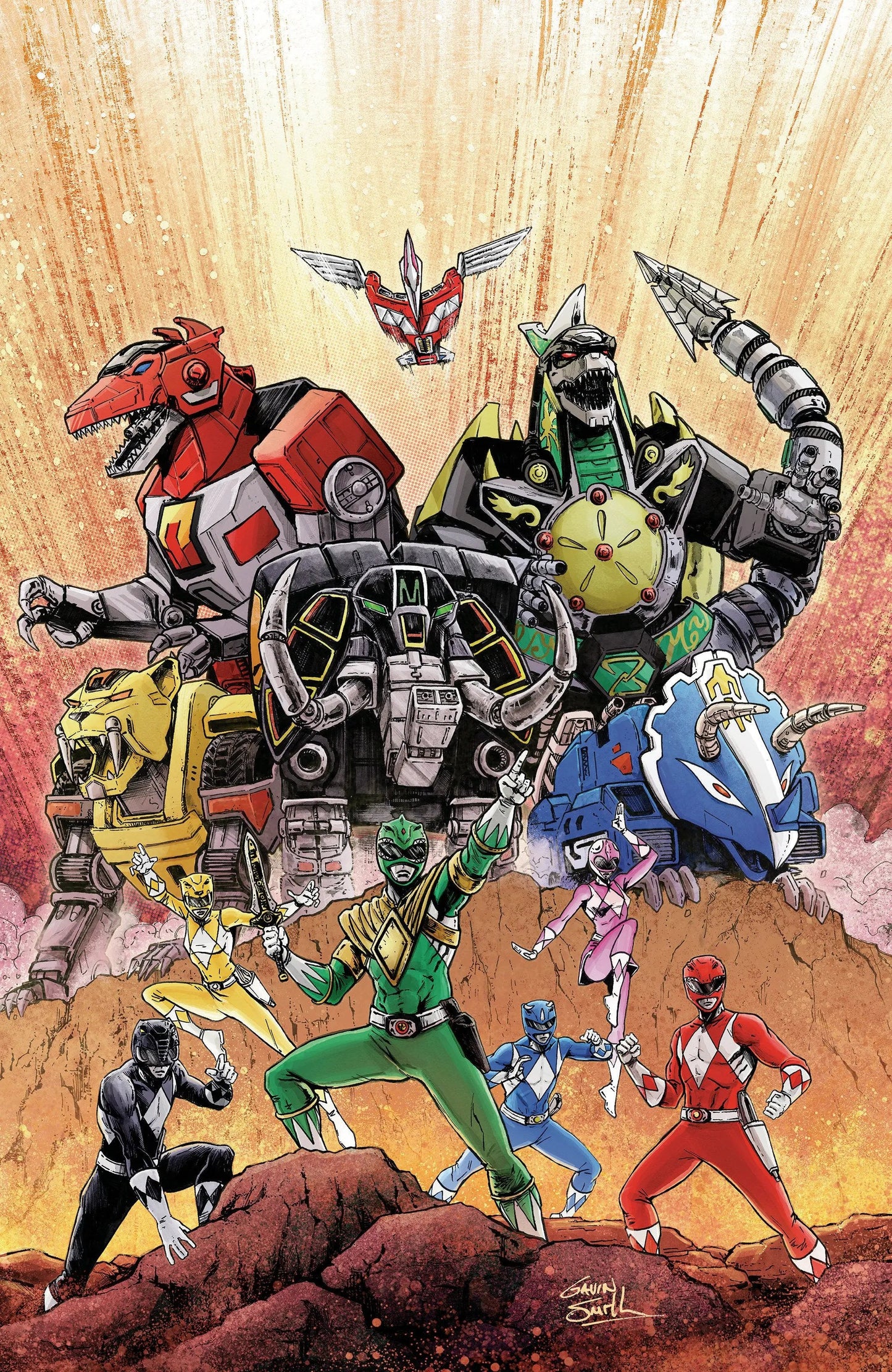 Mighty Morphin Power Rangers: Zord Quest #1 D 1:10 INCV (Full Art, Smith) Boom Entertainment