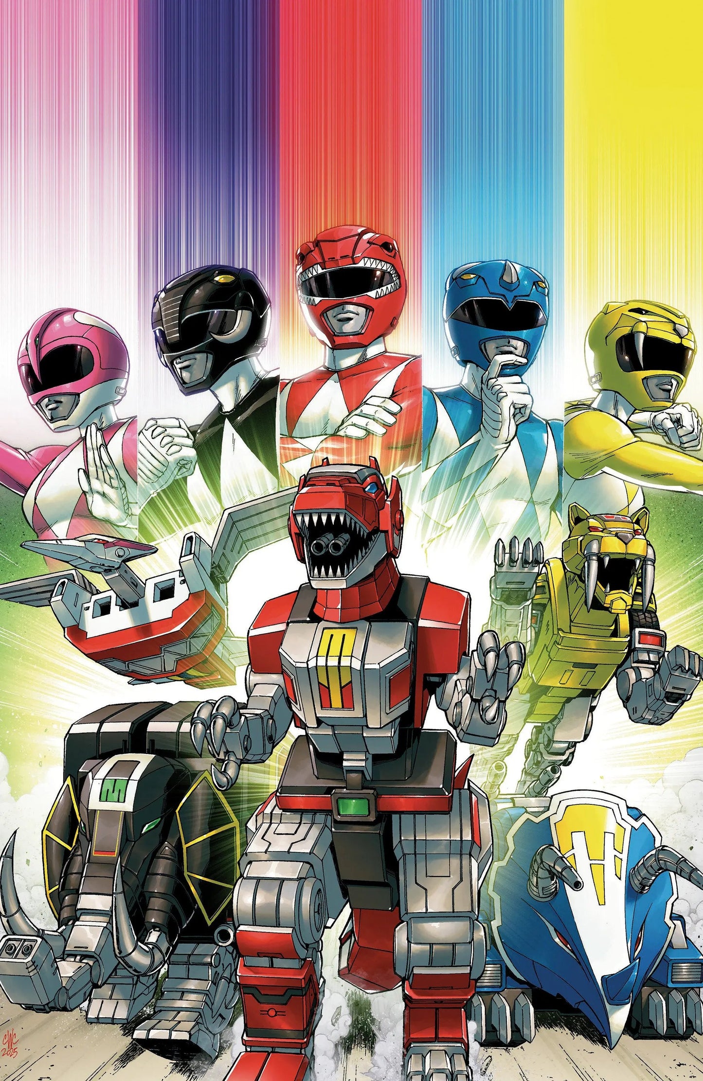 Mighty Morphin Power Rangers: Zord Quest #1 F Unlimited Variant (Full Art, Coller) Boom Entertainment