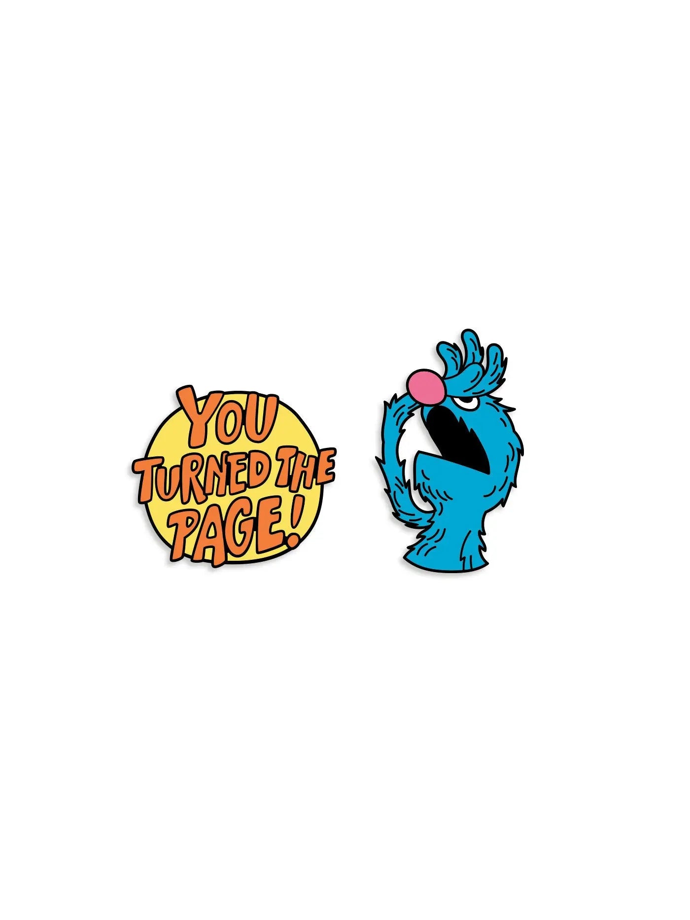 Sesame Street: The Monster at the End of This Book Enamel Pin Set - Pin Set of 2 Out of Print