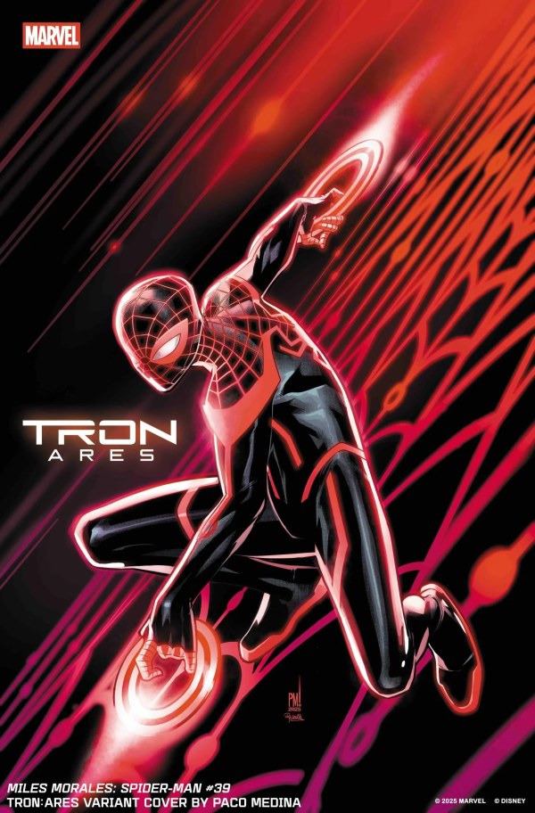 MILES MORALES: SPIDER-MAN #39 PACO MEDINA TRON: ARES VARIANT Marvel