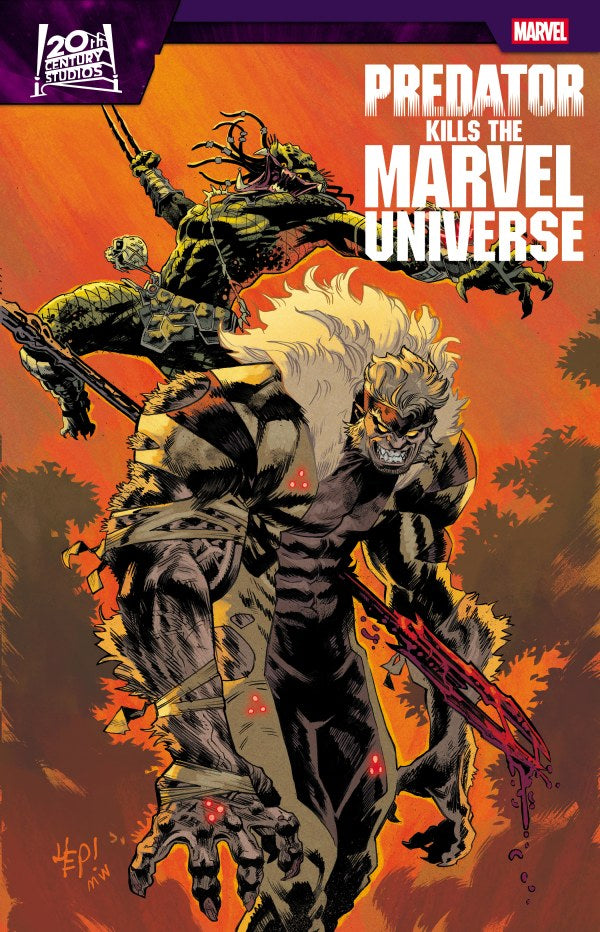PREDATOR KILLS THE MARVEL UNIVERSE #3 SCOTT HEPBURN HUNTING THE HUNTERS VARIANT Marvel