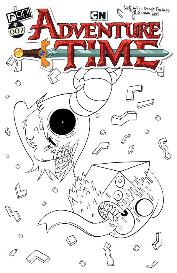 ADVENTURE TIME (2025) #7 CVR F INC 1:50 NICK WINN B&W VAR Oni Press