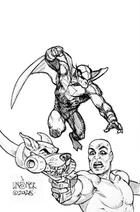 BLUE FALCON & DYNOMUTT #1 CVR N INCENTIVE 1:15 JOSEPH MICHAEL LINSNER LINE ART VIRGIN VARIANT DYNAMITE Entertainment