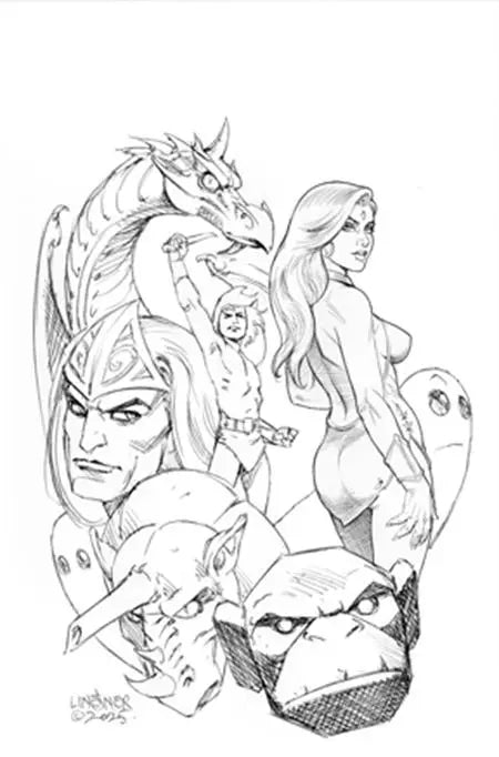 HERCULOIDS #8 CVR G INCENTIVE 1:15 JOSEPH MICHAEL LINSNER LINE ART VIRGIN VARIANT DYNAMITE Entertainment