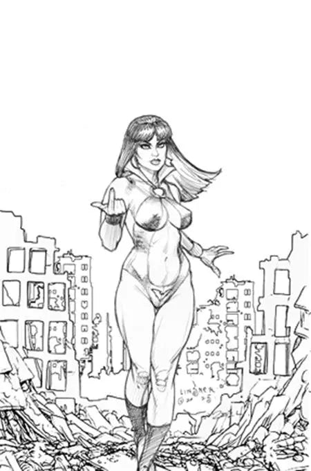 VAMPIRELLA ARMAGEDDON #3 CVR J INCENTIVE 1:15 JOSEPH MICHAEL LINSNER LINE ART VIRGIN VARIANT DYNAMITE Entertainment