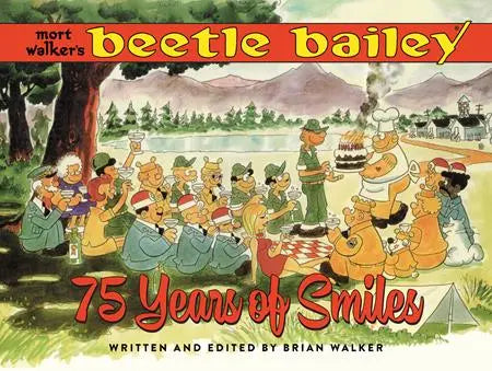 MORT WALKERS BEETLE BAILEY HC 75 YEARS OF SMILES (MR) Fantagraphics