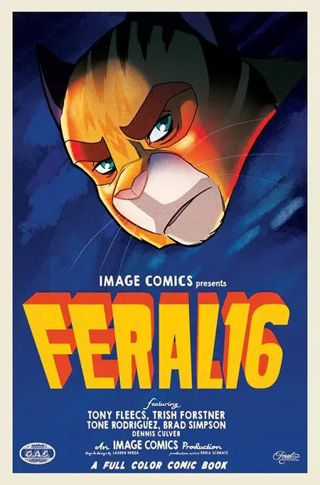 FERAL #16 CVR B TRISH FORSTNER & TONY FLEECS MOVIE POSTER HOMAGE VAR Image Comics