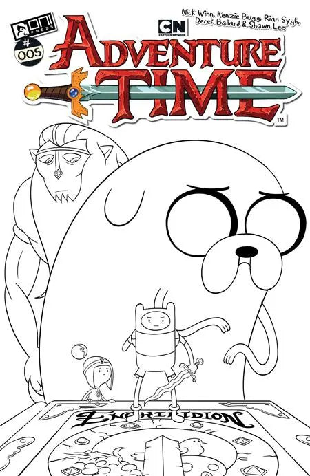 ADVENTURE TIME (2025) #5 CVR F INCENTIVE 1:50 NICK WINN B&W VAR Oni Press