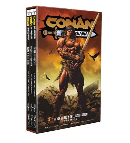 CONAN THE BARBARIAN TP VOL 01-03 SLIPCASE SET REGULAR EDITION MIKE DEODATO (MR) Titan Comics