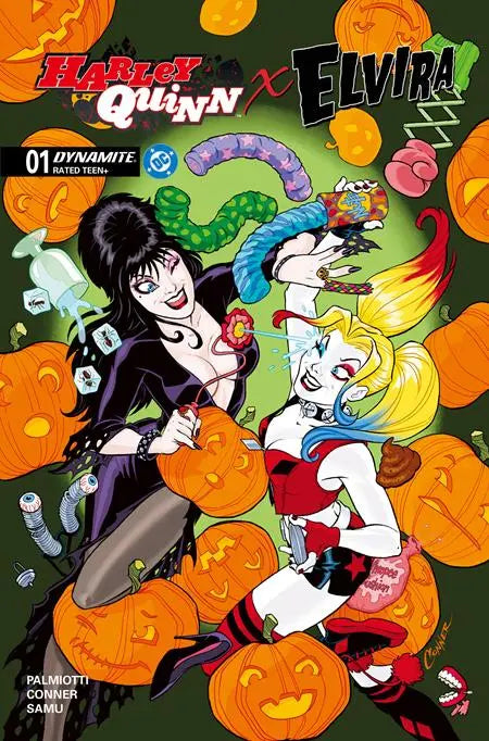 HARLEY QUINN X ELVIRA #1 CVR A AMANDA CONNER DYNAMITE Entertainment