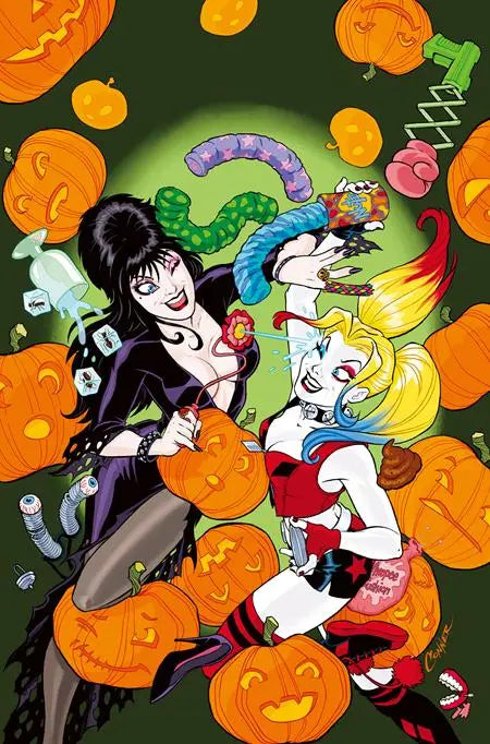 HARLEY QUINN X ELVIRA #1 CVR K AMANDA CONNER METAL PREMIUM VAR DYNAMITE Entertainment