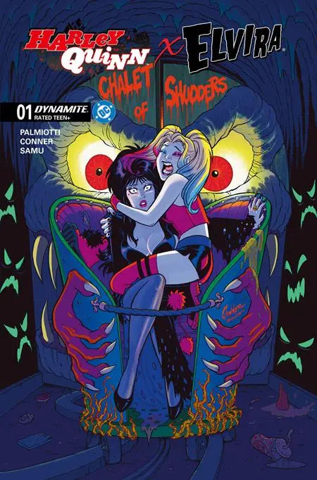 HARLEY QUINN X ELVIRA #1 CVR M INCENTIVE 1:10 AMANDA CONNER ORIGINAL VAR DYNAMITE Entertainment