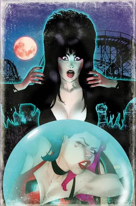 HARLEY QUINN X ELVIRA #1 CVR N INCENTIVE 1:10 BEN CALDWELL VIRGIN VAR DYNAMITE Entertainment