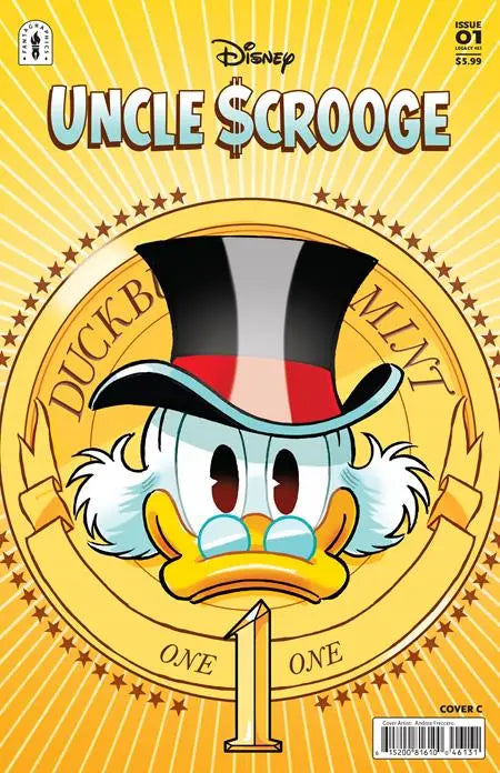 UNCLE SCROOGE FLINTHEART GLOMGOLDS SINISTER SECRET #1 (OF 3) CVR C ANDREA FRECCERO VAR Fantagraphics