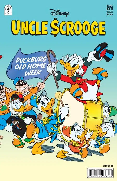 UNCLE SCROOGE FLINTHEART GLOMGOLDS SINISTER SECRET #1 (OF 3) CVR D INCENTIVE 1:10 DAAN JIPPES & ULRICH SCHROEDER WRAPAROUND VAR Fantagraphics
