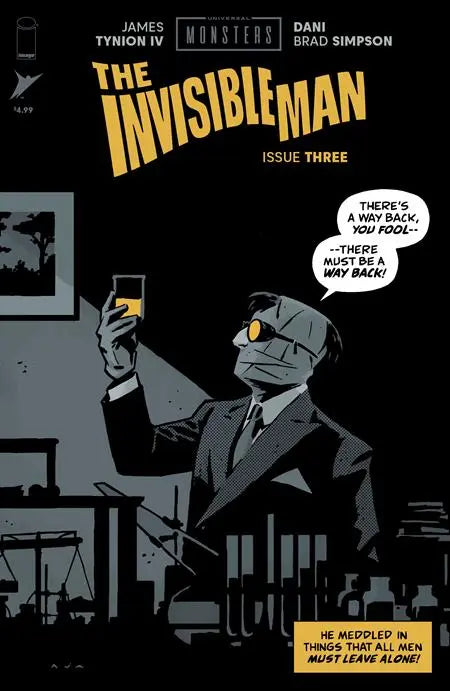 UNIVERSAL MONSTERS THE INVISIBLE MAN #3 (OF 4) CVR C INC 1:10 DAVID AJA PULP VAR Image Comics
