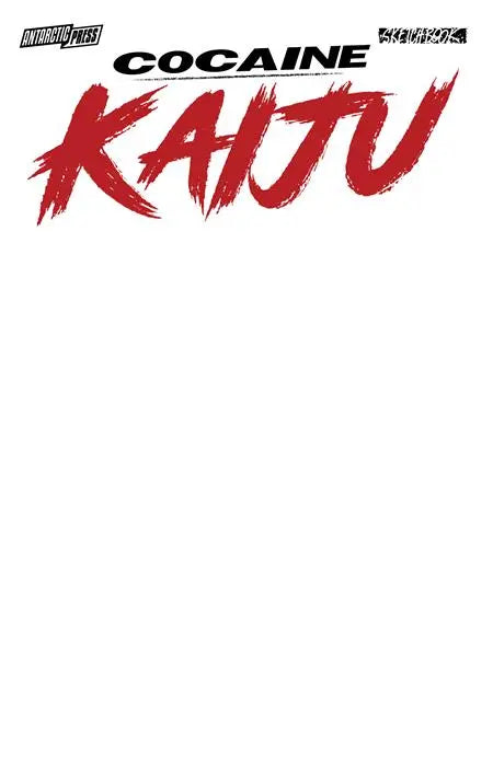 COCAINE KAIJU SKETCHBOOK WHITE Massive Publishing