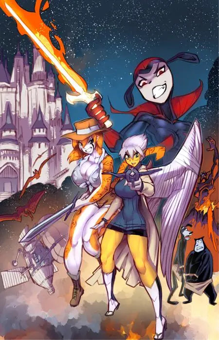 TIFANNY & CHARLOTTE ON ANOTHER WORLD #1 (OF 4) CVR B FRED PERRY LUNAR EXCLUSIVE VAR Massive Publishing