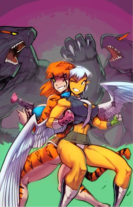 TIFANNY & CHARLOTTE ON ANOTHER WORLD #2 (OF 4) CVR B FRED PERRY LUNAR EXCLUSIVE VAR Massive Publishing