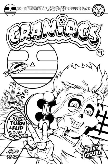 CRANIACS #1 (OF 4) CVR D JOE SIMKO COLOR YOUR OWN FLIP COVER VAR Titan Comics
