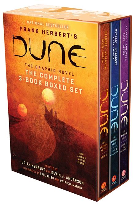DUNE THE GRAPHIC NOVEL THE COMPLETE 3 BOOK BOXED SET HC DUNE MUAD'DIB AND THE PROPHET Abrams