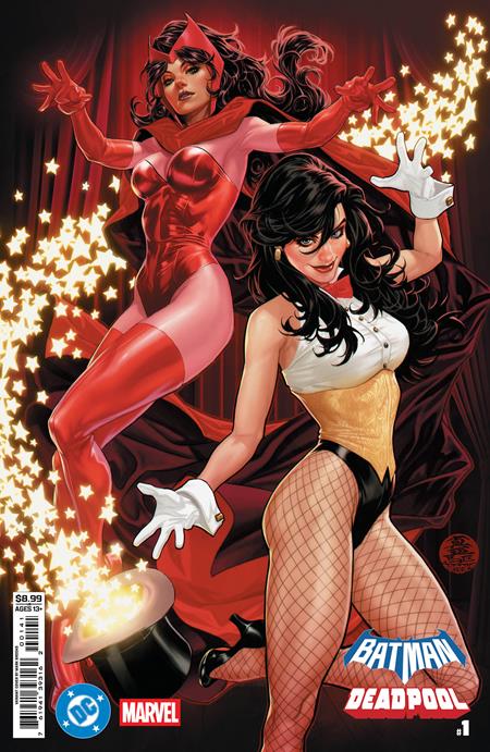 DC MARVEL BATMAN DEADPOOL #1 (ONE SHOT) CVR D MARK BROOKS ZATANNA SCARLET WITCH CARD STOCK VAR DC Comics