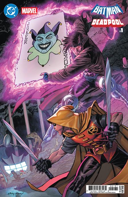 DC MARVEL BATMAN DEADPOOL #1 (ONE SHOT) CVR I ANDY KUBERT DAMIAN WAYNE GAMBIT CARD STOCK VAR DC Comics