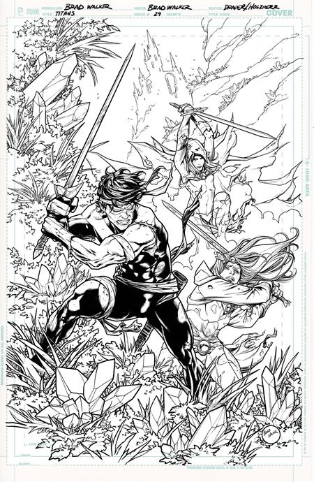 TITANS #29 CVR B BRAD WALKER CARD STOCK VAR (DC K.O.) DC Comics