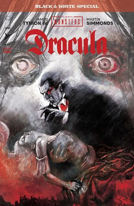 UNIVERSAL MONSTERS DRACULA BLACK & WHITE SPECIAL #2 (OF 2) CVR A MARTIN SIMMONDS Image Comics