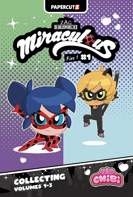 MIRACULOUS LADYBUG CHIBI 3 IN 1 TP VOL 01 Papercutz