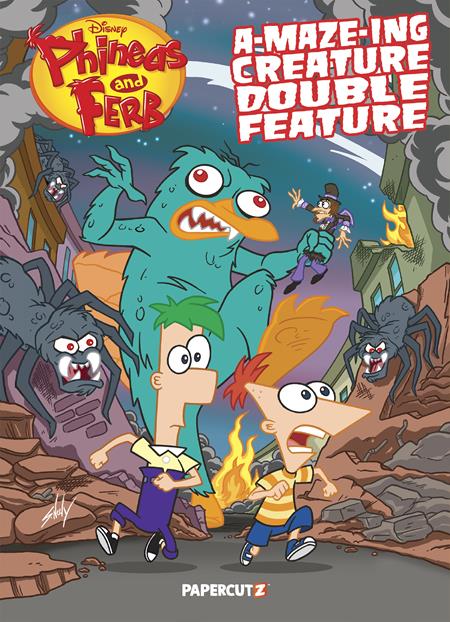 PHINEAS AND FERB A MAZE ING CREATURE DOUBLE FEATURE TP Papercutz