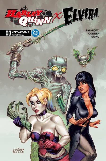 HARLEY QUINN X ELVIRA #3 CVR C JOSEPH MICHAEL LINSNER VAR DYNAMITE Entertainment