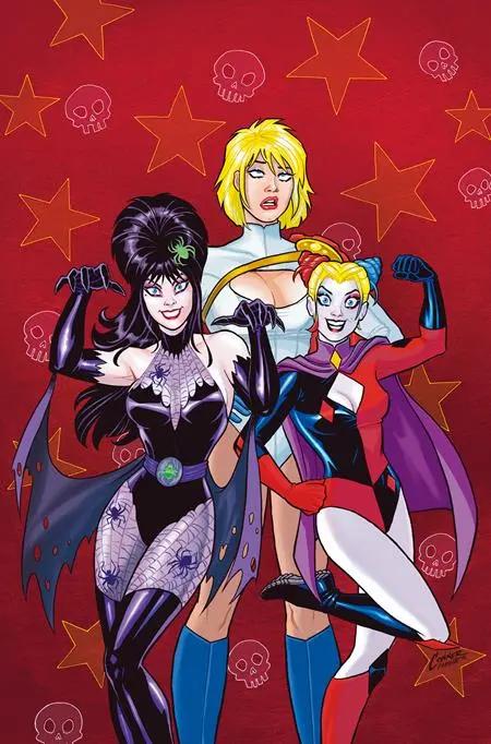 HARLEY QUINN X ELVIRA #3 CVR E AMANDA CONNER RED METAL VIRGIN VAR DYNAMITE Entertainment