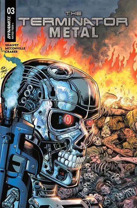 TERMINATOR METAL #3 CVR B BOB LAYTON VAR DYNAMITE Entertainment