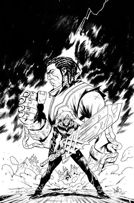 LOST FANTASY #6 CVR C INC 1:15 MAXI DALLO B&W VAR Image Comics