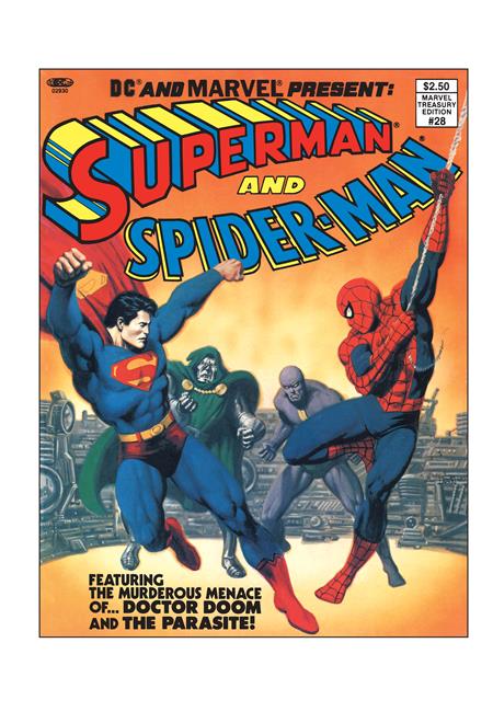 DC AND MARVEL PRESENT SUPERMAN AND SPIDER-MAN (MARVEL TREASURY EDITION #28) #1 FACSIMILE EDITION CVR A JOHN ROMITA SR & BOB LARKIN DC Comics