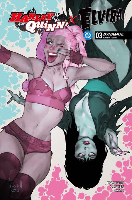 HARLEY QUINN X ELVIRA #4 CVR D BEN CALDWELL VAR DYNAMITE Entertainment