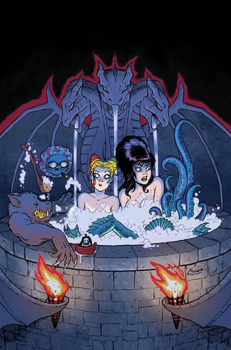 HARLEY QUINN X ELVIRA #4 CVR G AMANDA CONNER HOT TUB LTD VIRGIN VAR DYNAMITE Entertainment