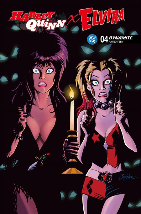 HARLEY QUINN X ELVIRA #4 CVR H INC 1:10 AMANDA CONNER CANDLE VAR DYNAMITE Entertainment