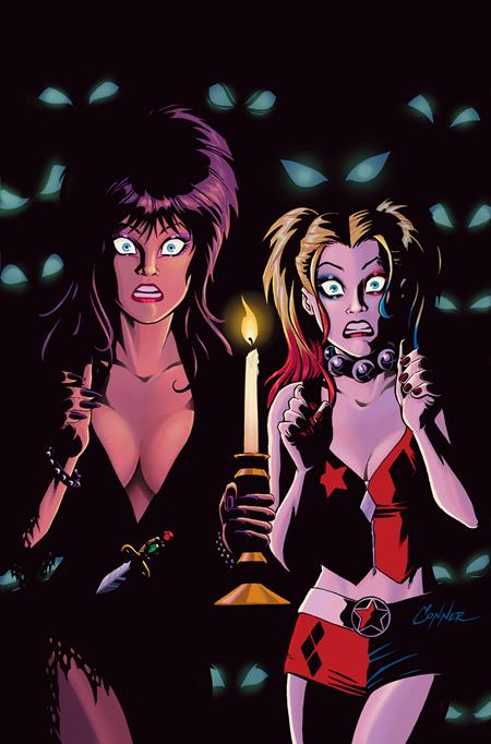 HARLEY QUINN X ELVIRA #4 CVR L INC 1:20 AMANDA CONNER CANDLE VIRGIN VAR DYNAMITE Entertainment