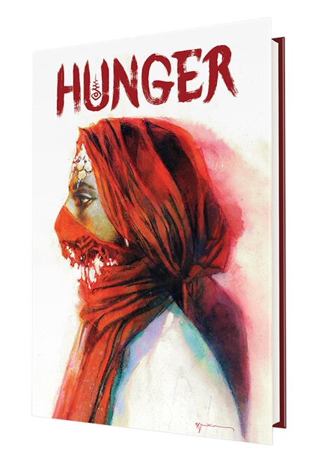HUNGER HC BILL SIENKIEWICZ PREMIERE ED WITH GOLD FOIL SLIPCASE Solicited Thru Other Distributors Lab Press
