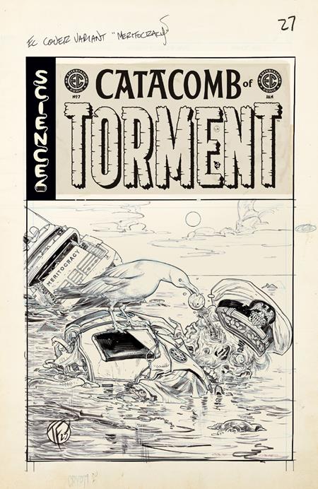 EC CATACOMB OF TORMENT #7 CVR D INC 1:20 TOM FOWLER B&W ARTIST EDITION VAR Oni Press