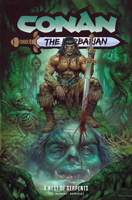 CONAN THE BARBARIAN TP VOL 06 A NEST OF SERPENTS DIRECT MARKET EDITION GREG STAPLES CVR (MR) Titan Comics